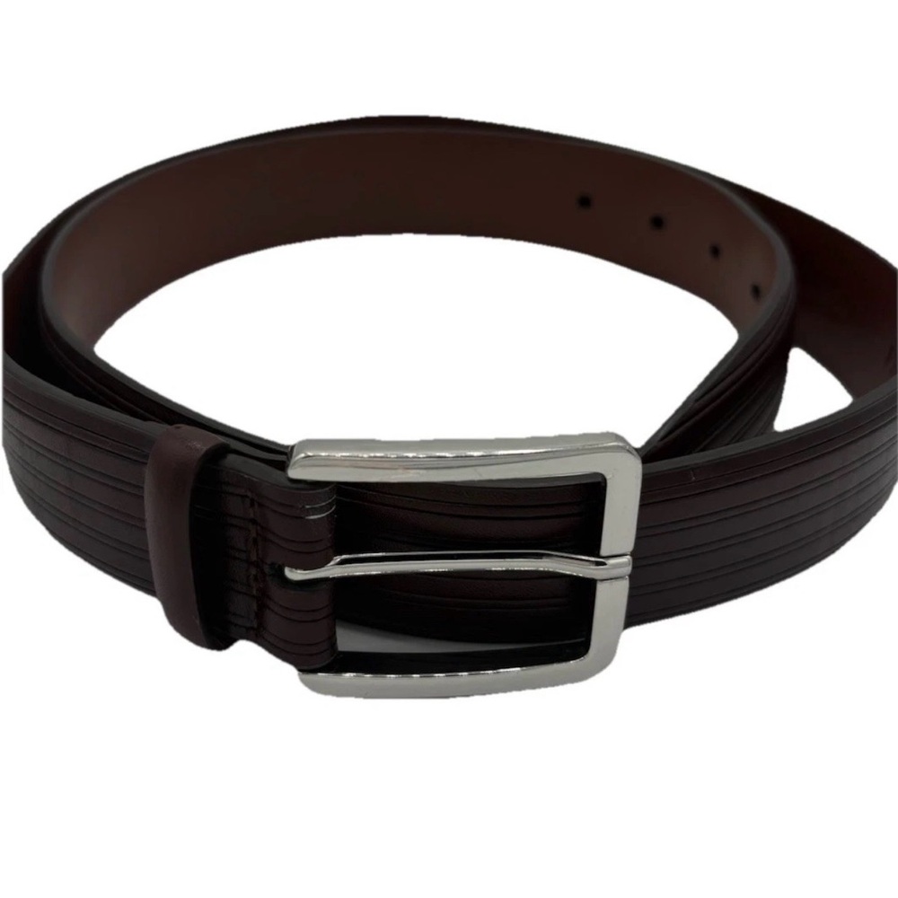 Daniel Cremieux Signature Collection Brown Full Grain Leather Belt Mens 44 Inch